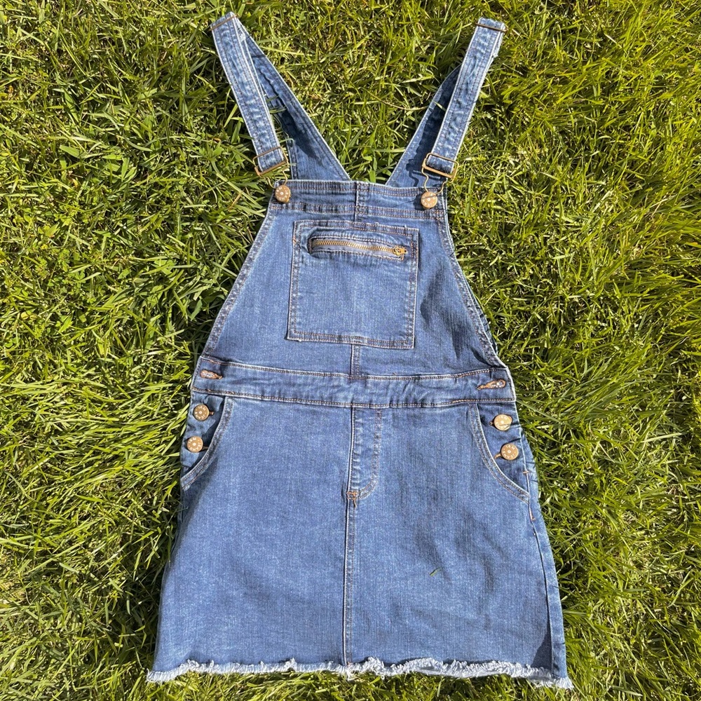denim overall skirt dress Pinafore